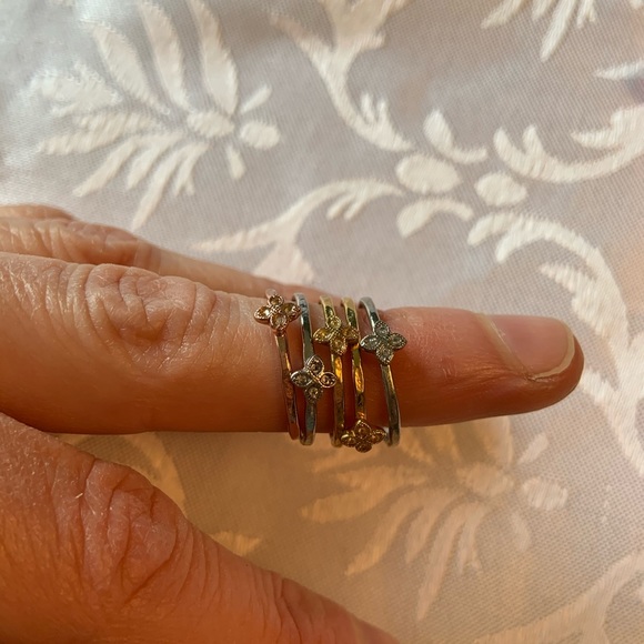 Stella & Dot Stackable rings - mixed metal - Picture 2 of 3